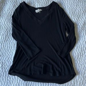 Anthropologie ribbed v neck shirt
